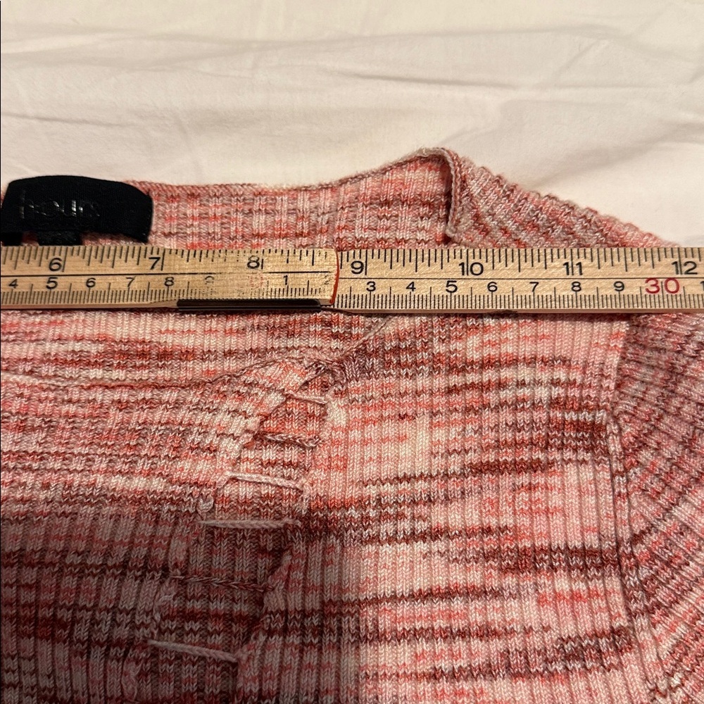 h:ours Poppy Spacedye Sweater Pink Marled Knit Crewneck Small - Picture 8 of 9